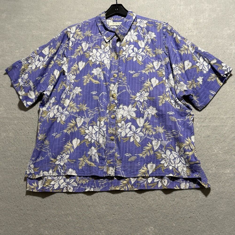 Free People Love Letters Button-Up Women’s Size Medium Purple Floral Print